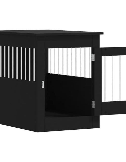 Încărcați imaginea în vizualizatorul Galerie, Ladă pentru câini, negru, 55x80x68 cm, lemn compozit - Lando
