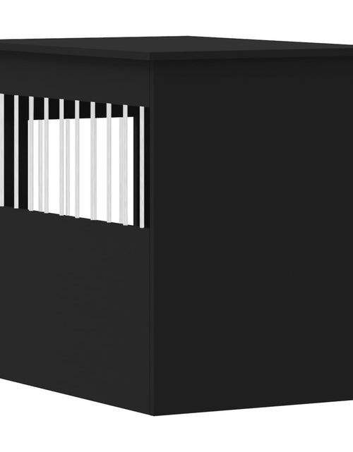 Загрузите изображение в средство просмотра галереи, Ladă pentru câini, negru, 55x80x68 cm, lemn compozit - Lando
