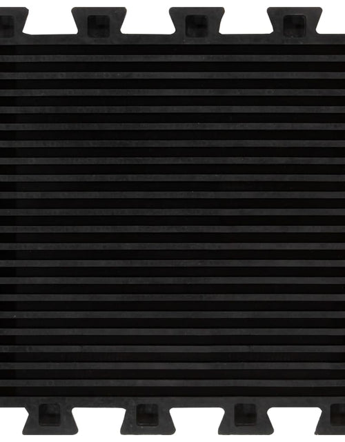 Загрузите изображение в средство просмотра галереи, Plăci de podea din cauciuc, 4 buc., negru, 16 mm, 30x30 cm - Lando
