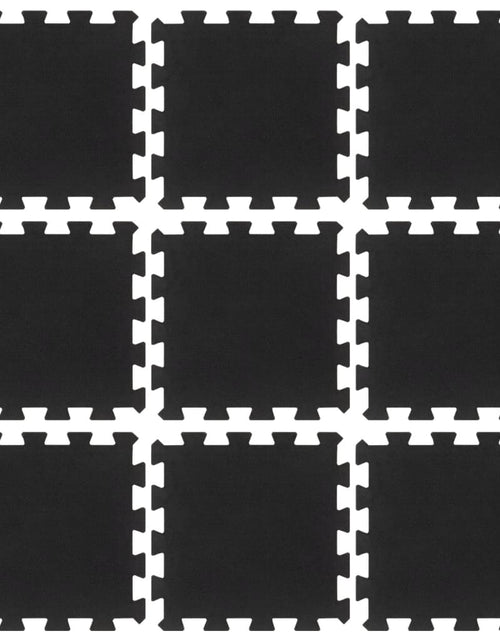 Загрузите изображение в средство просмотра галереи, Plăci de podea din cauciuc, 9 buc., negru, 16 mm, 30x30 cm - Lando
