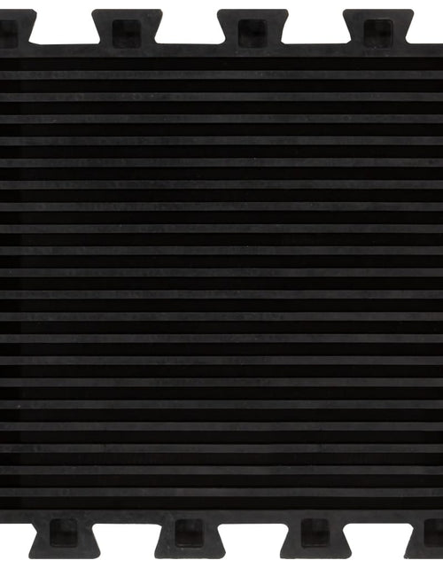 Încărcați imaginea în vizualizatorul Galerie, Plăci de podea din cauciuc, 9 buc., negru, 16 mm, 30x30 cm - Lando
