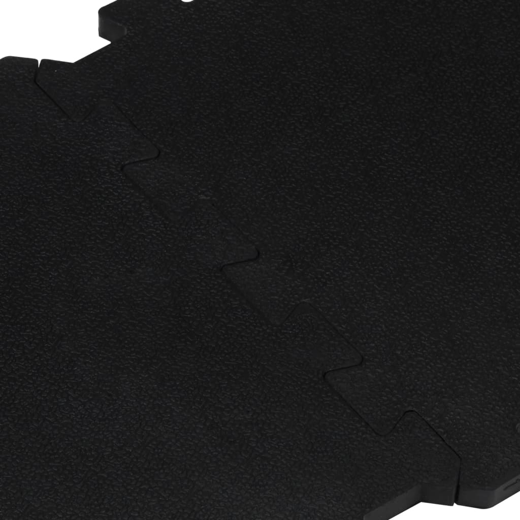 Plăci de podea din cauciuc, 16 buc., negru, 16 mm, 30x30 cm - Lando