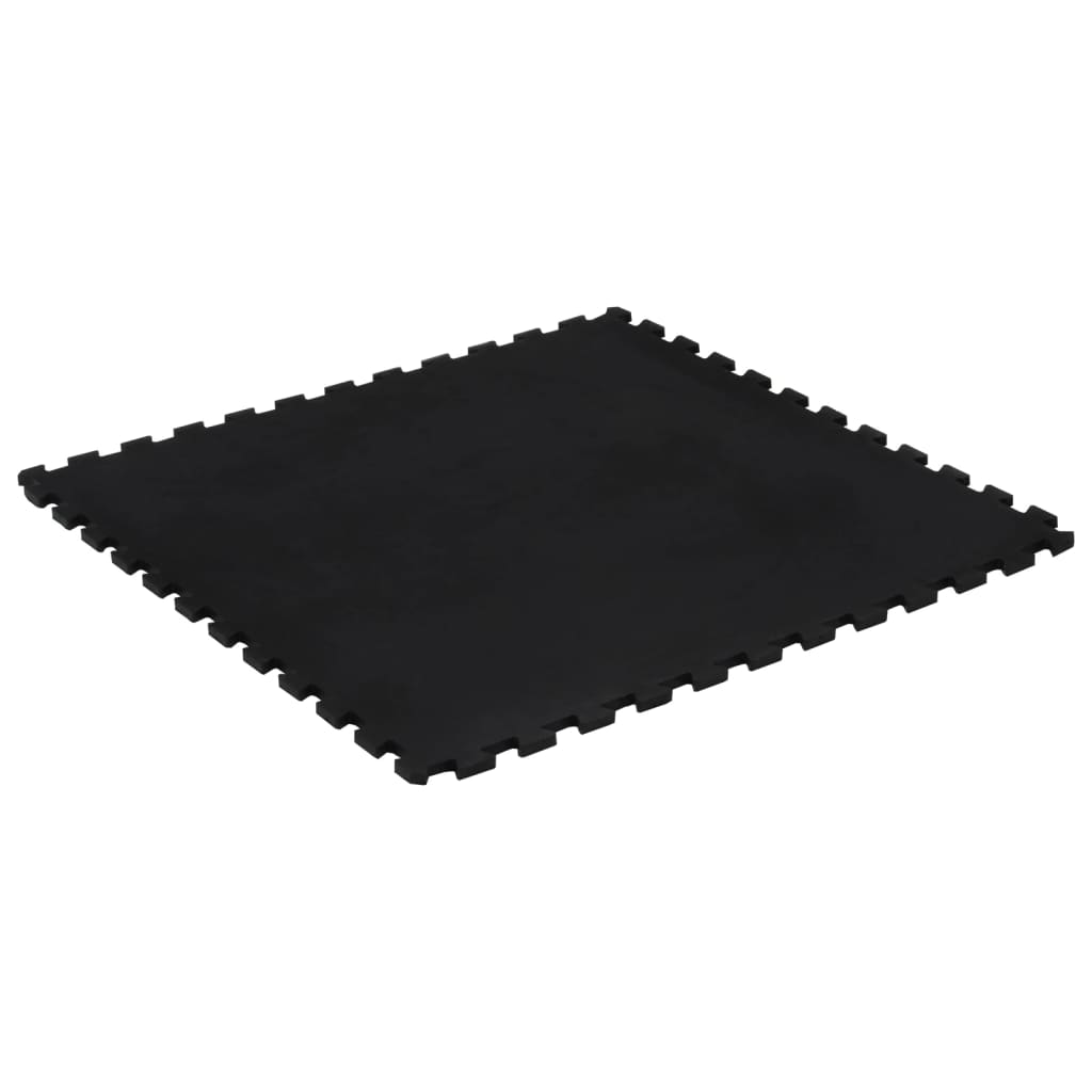 Placă de podea din cauciuc, negru, 12 mm, 100x100 cm - Lando