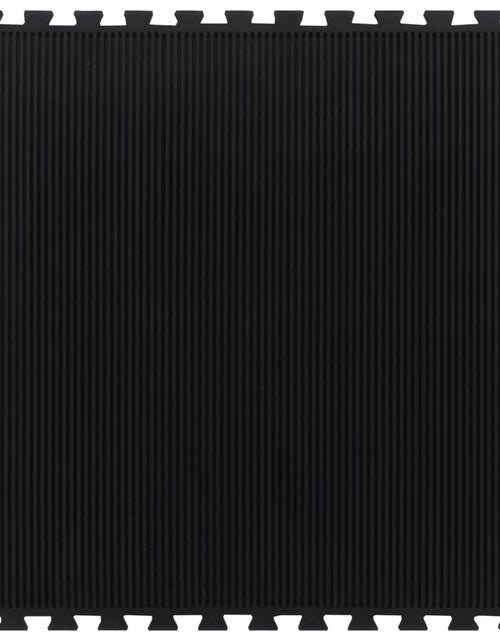 Загрузите изображение в средство просмотра галереи, Placă de podea din cauciuc, negru, 12 mm, 100x100 cm - Lando
