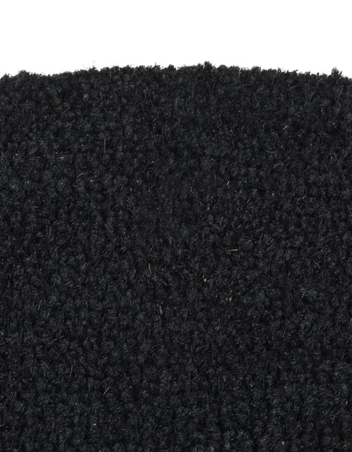Încărcați imaginea în vizualizatorul Galerie, Covoraș de ușă semirotund, negru, 40x60 cm, fibre de cocos - Lando
