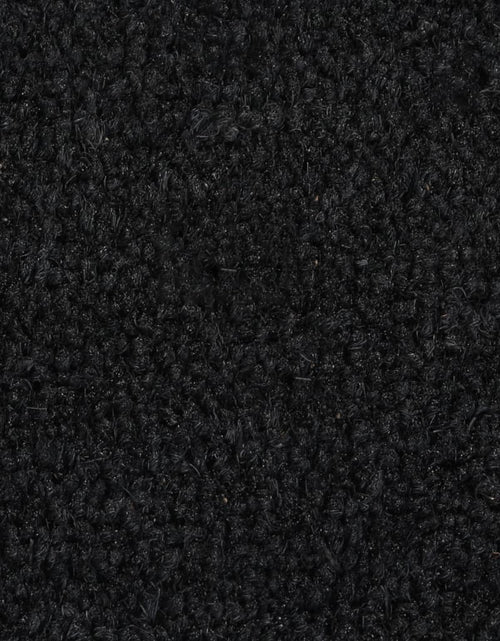 Încărcați imaginea în vizualizatorul Galerie, Covoraș de ușă semirotund, negru, 40x60 cm, fibre de cocos - Lando

