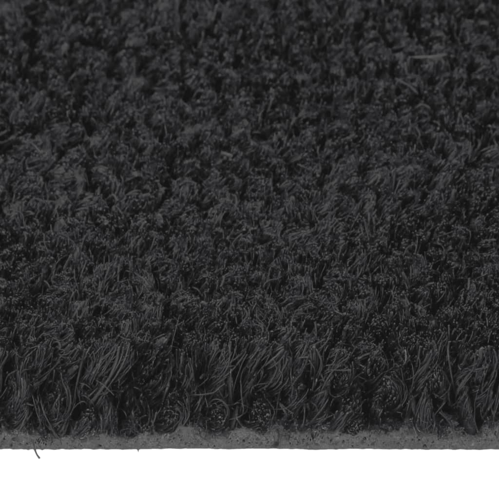 Covoraș de ușă, negru, 60x90 cm, fibre de cocos - Lando