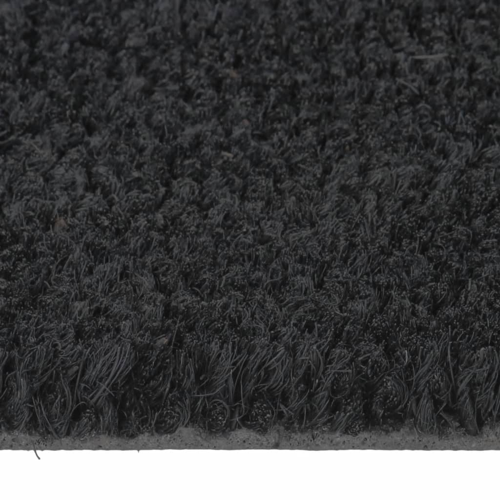 Covoraș de ușă, negru, 65x100 cm, fibre de cocos - Lando