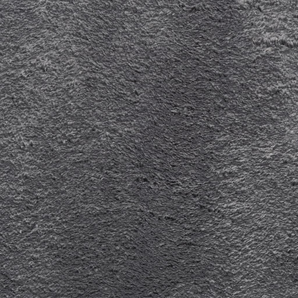 Covor moale și lavabil, fire scurte, antracit, 120x170 cm - Lando