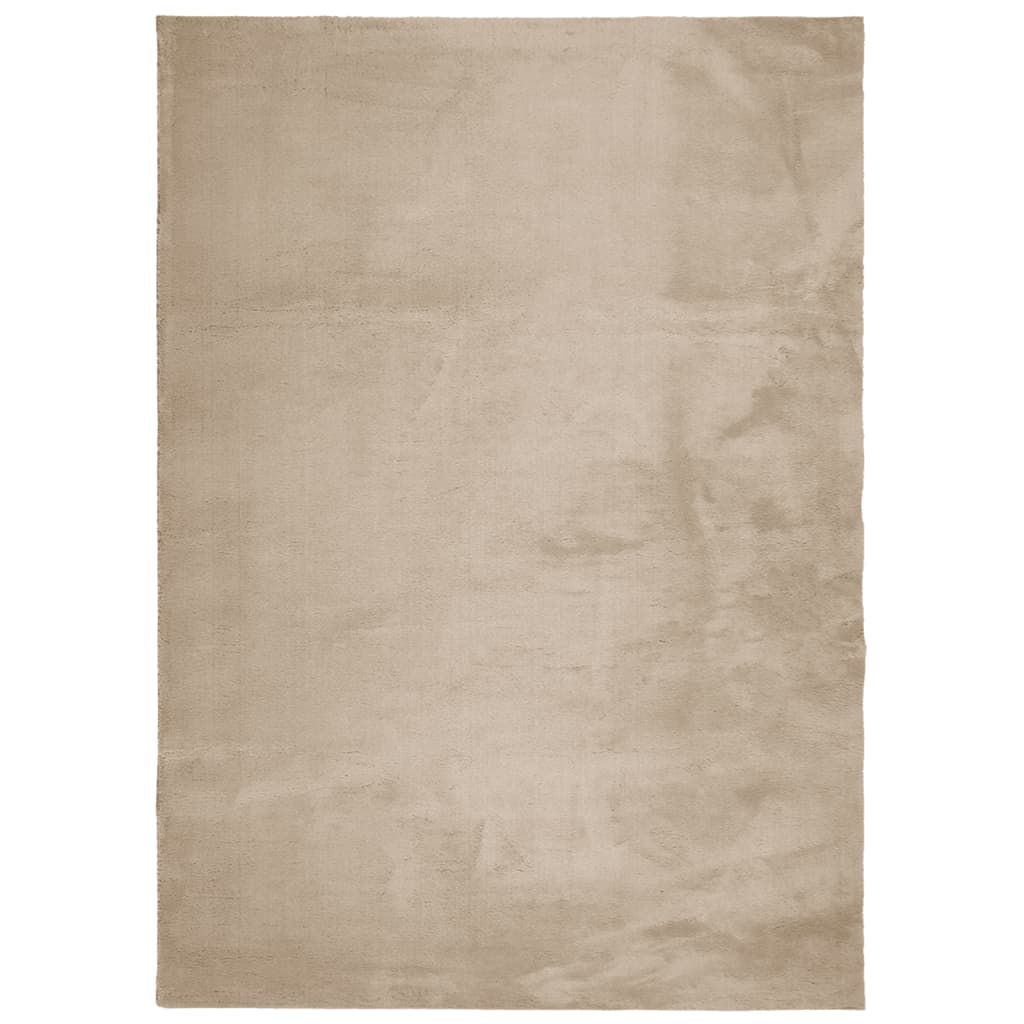 Covor HUARTE, fir scurt, moale și lavabil, nisipiu, 200x280 cm - Lando