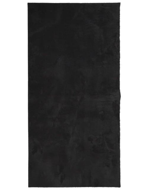Încărcați imaginea în vizualizatorul Galerie, Covor HUARTE, fir scurt, moale și lavabil, negru, 100x200 cm - Lando

