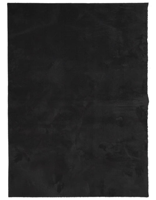 Încărcați imaginea în vizualizatorul Galerie, Covor HUARTE, fir scurt, moale și lavabil, negru, 140x200 cm - Lando
