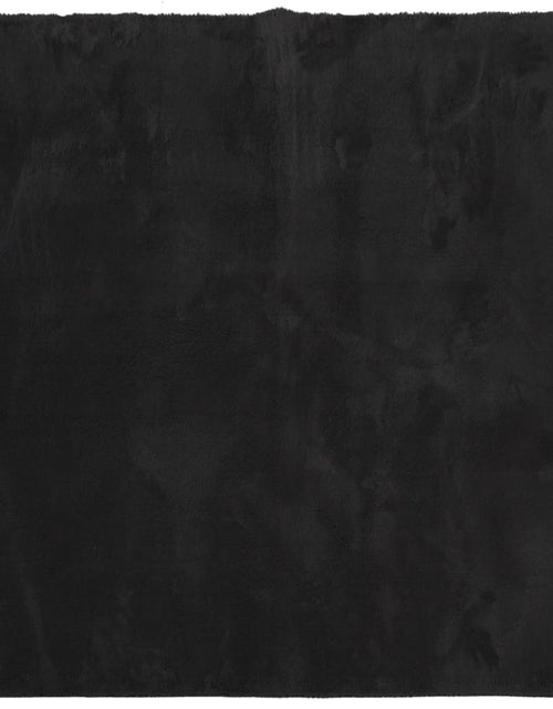 Încărcați imaginea în vizualizatorul Galerie, Covor HUARTE, fir scurt, moale și lavabil, negru, 160x160 cm - Lando

