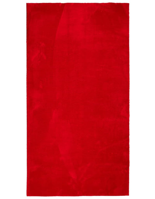 Загрузите изображение в средство просмотра галереи, Covor HUARTE, fir scurt, moale și lavabil, roșu, 80x150 cm - Lando
