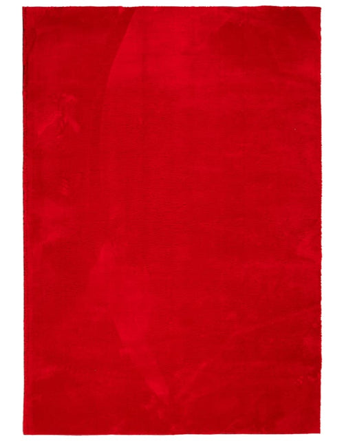 Загрузите изображение в средство просмотра галереи, Covor HUARTE, fir scurt, moale și lavabil, roșu, 140x200 cm - Lando
