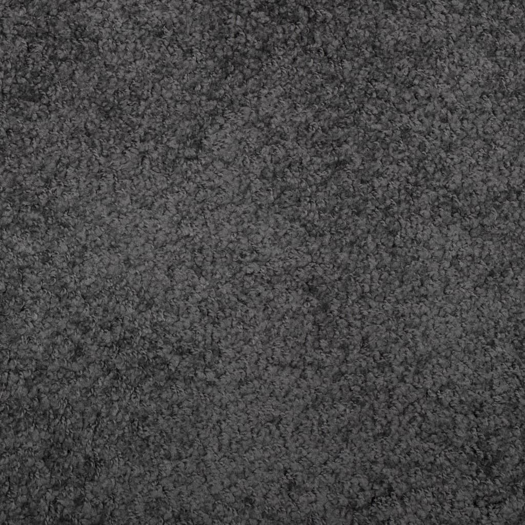 Covor pufos modern, fir lung, antracit, 140x200 cm - Lando