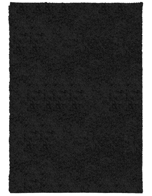 Încărcați imaginea în vizualizatorul Galerie, Covor pufos &quot;PAMPLONA&quot; cu fire înalte, negru modern, 160x230 cm - Lando
