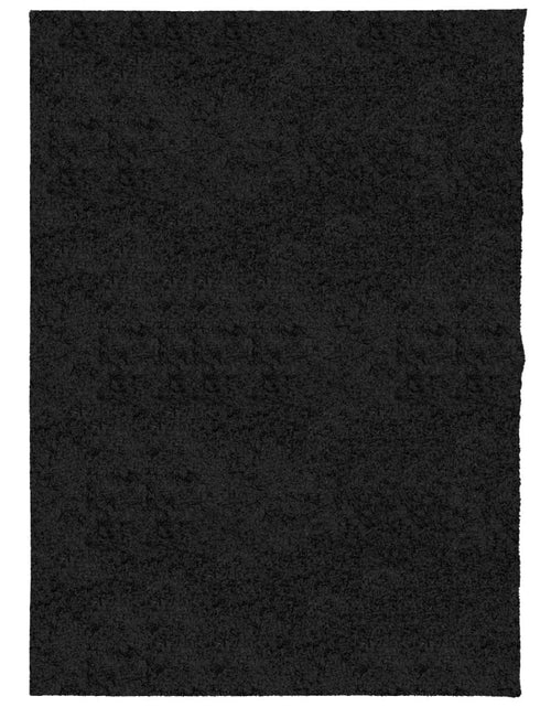 Загрузите изображение в средство просмотра галереи, Covor pufos &quot;PAMPLONA&quot; cu fire înalte, negru modern, 240x340 cm - Lando
