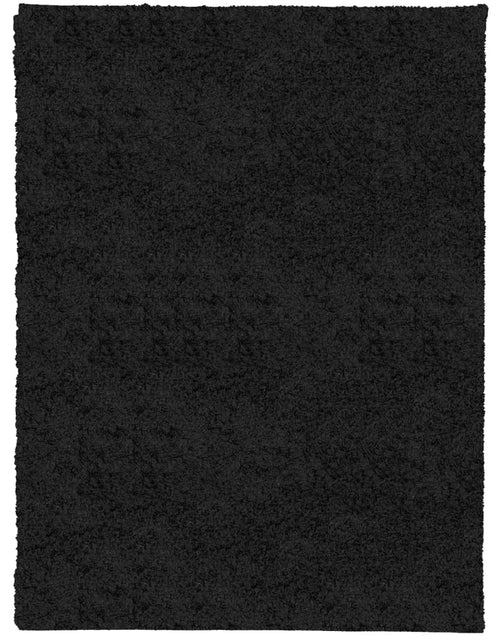 Încărcați imaginea în vizualizatorul Galerie, Covor pufos &quot;PAMPLONA&quot; cu fire înalte, negru modern, 300x400 cm - Lando
