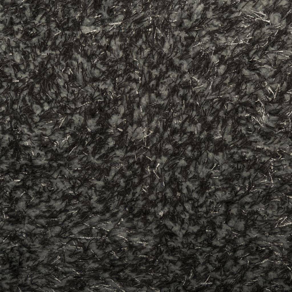 Covor ISTAN, cu fire înalte, aspect lucios, antracit, 240x340cm - Lando