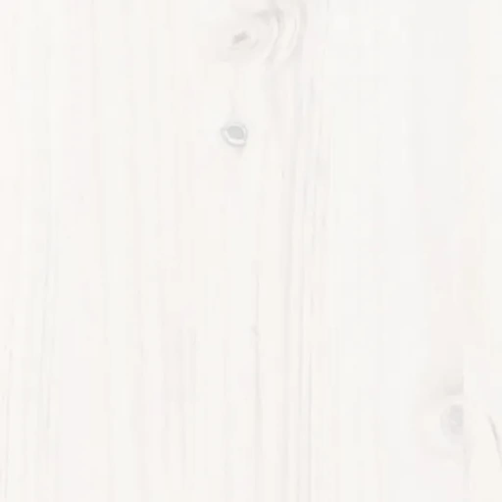 Pat de zi, alb, 80x200 cm, lemn masiv de pin - Lando