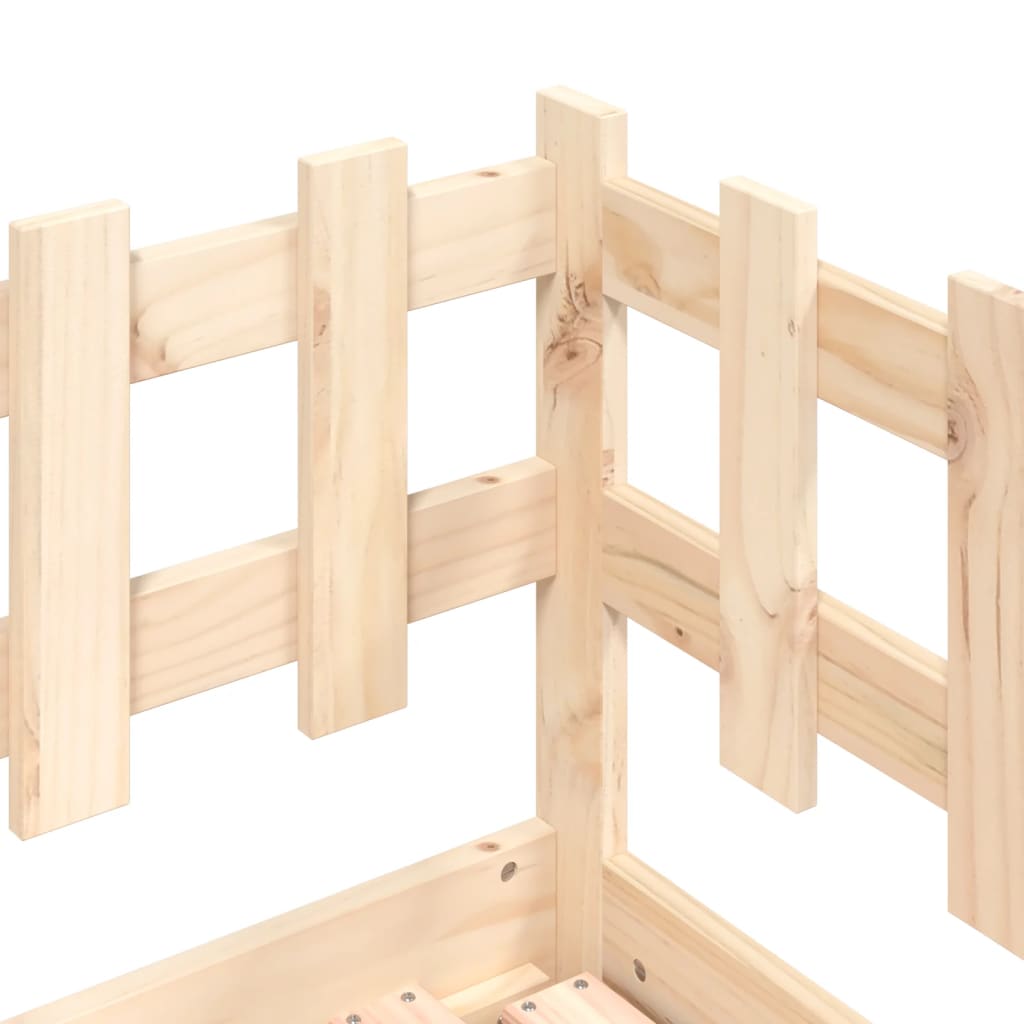 Pat de zi extensibil, 2x(90x200) cm, lemn masiv de pin - Lando