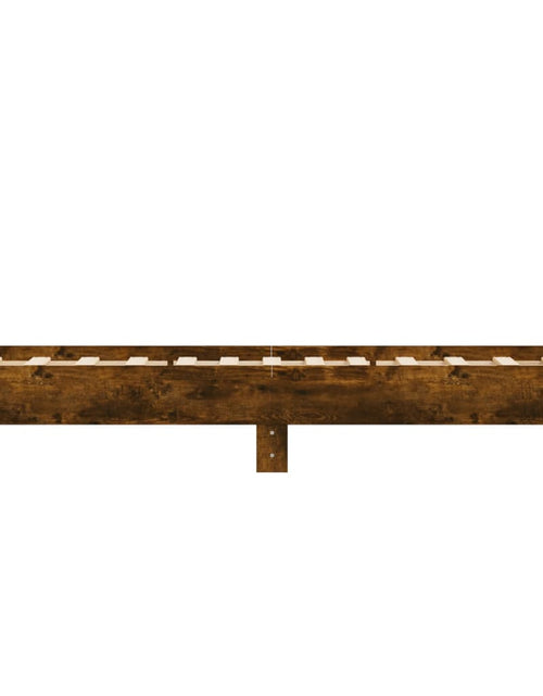 Загрузите изображение в средство просмотра галереи, Cadru de pat cu tăblie stejar fumuriu 90x190 cm lemn prelucrat - Lando
