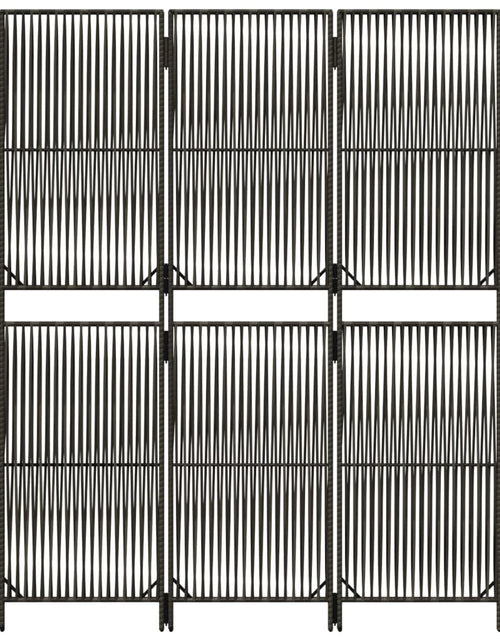 Încărcați imaginea în vizualizatorul Galerie, Separator de cameră cu 3 panouri, gri, poliratan - Lando
