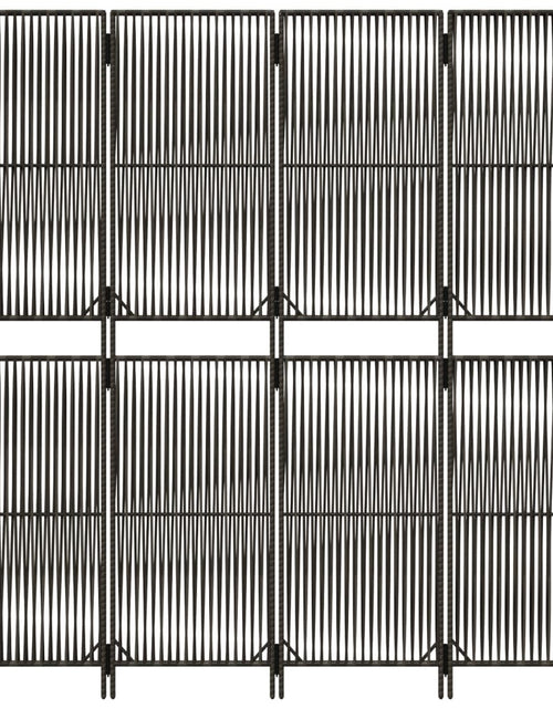 Încărcați imaginea în vizualizatorul Galerie, Separator de cameră cu 4 panouri, gri, poliratan - Lando
