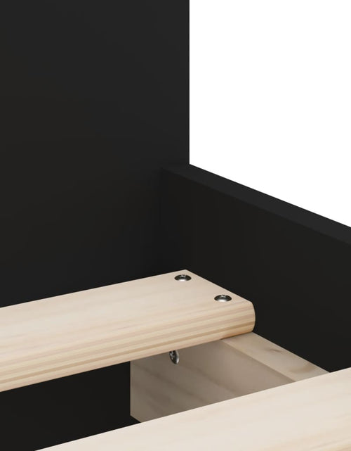 Încărcați imaginea în vizualizatorul Galerie, Cadru de pat cu sertare, negru, 100x200 cm - Lando
