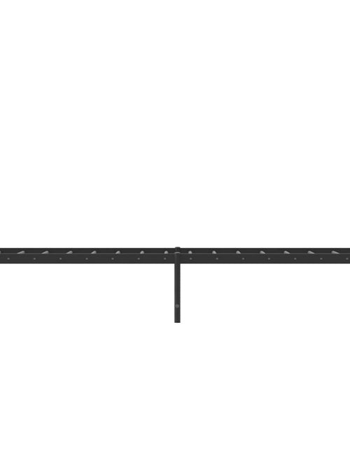 Загрузите изображение в средство просмотра галереи, Cadru de pat metalic cu tăblie, negru, 75x190 cm - Lando
