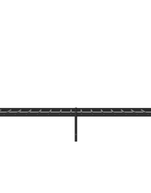 Загрузите изображение в средство просмотра галереи, Cadru pat metalic cu tăblii de cap/picioare, negru, 90x190 cm - Lando
