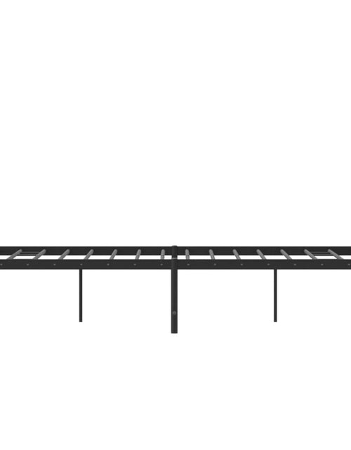 Загрузите изображение в средство просмотра галереи, Cadru pat metalic cu tăblie de cap/picioare, negru, 120x200 cm - Lando

