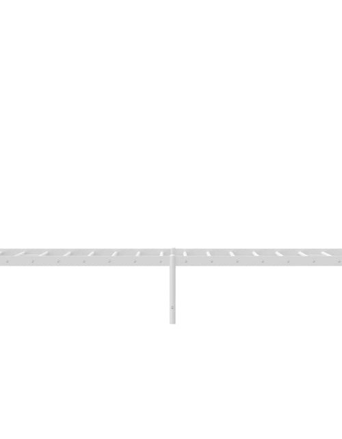 Загрузите изображение в средство просмотра галереи, Cadru pat metalic cu tăblie, alb, 90x200 cm - Lando
