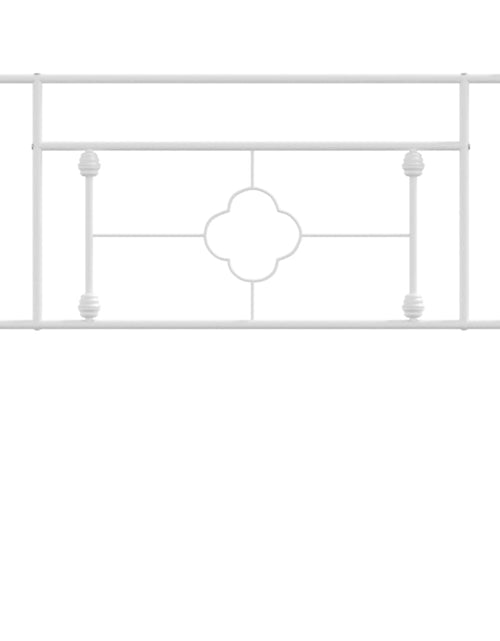 Загрузите изображение в средство просмотра галереи, Tăblie de pat metalică, alb, 100 cm - Lando
