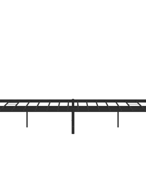 Загрузите изображение в средство просмотра галереи, Cadru de pat metalic cu tăblie, negru, 183x213 cm - Lando
