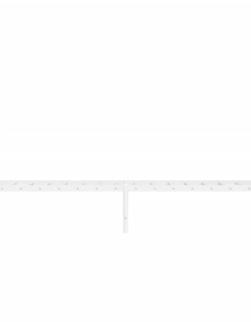Загрузите изображение в средство просмотра галереи, Cadru de pat metalic cu tăblie de cap/picioare  alb, 100x200 cm - Lando
