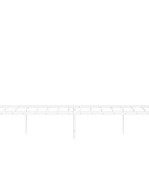 Загрузите изображение в средство просмотра галереи, Cadru pat metalic cu tăblie de cap/picioare , alb, 120x200 cm - Lando
