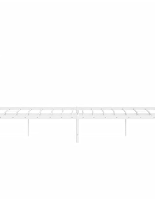 Загрузите изображение в средство просмотра галереи, Cadru pat metalic cu tăblie de cap/picioare , alb, 160x200 cm - Lando
