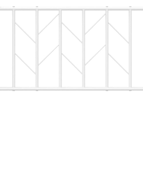 Încărcați imaginea în vizualizatorul Galerie, Tăblie de pat metalică, alb, 75 cm - Lando
