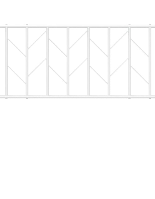 Загрузите изображение в средство просмотра галереи, Tăblie de pat metalică, alb, 107 cm - Lando
