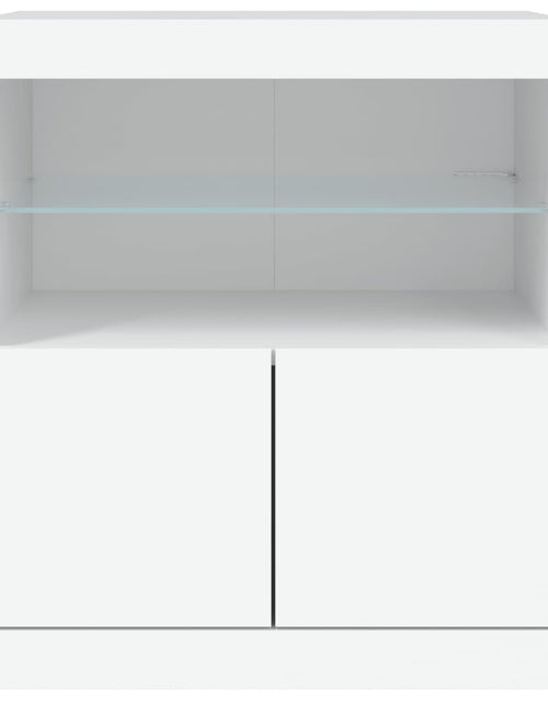 Încărcați imaginea în vizualizatorul Galerie, Servantă cu lumini LED, alb, 60x37x67 cm - Lando
