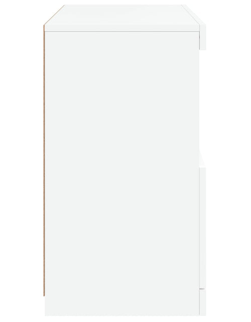 Загрузите изображение в средство просмотра галереи, Servantă cu lumini LED, alb, 60x37x67 cm - Lando
