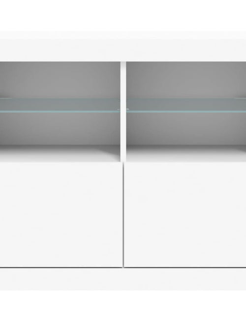 Încărcați imaginea în vizualizatorul Galerie, Servantă cu lumini LED, alb, 81x37x67 cm - Lando
