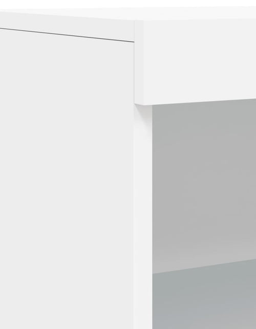 Încărcați imaginea în vizualizatorul Galerie, Servantă cu lumini LED, alb, 60,5x37x100 cm - Lando
