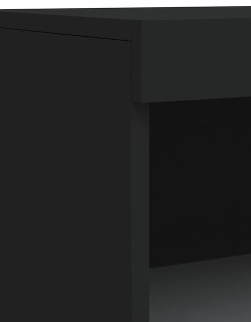 Загрузите изображение в средство просмотра галереи, Servantă cu lumini LED, negru, 60,5x37x100 cm - Lando
