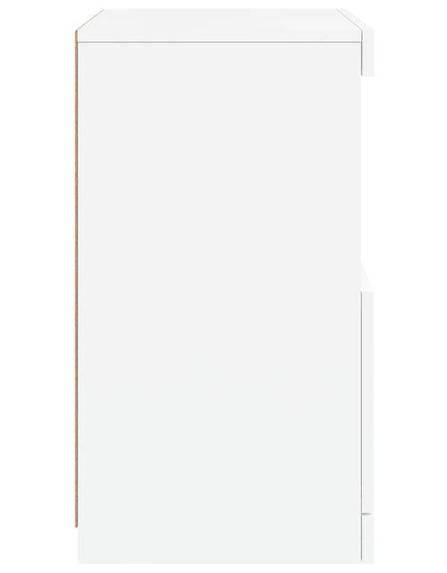 Încărcați imaginea în vizualizatorul Galerie, Servantă cu lumini LED, alb, 41x37x67 cm - Lando
