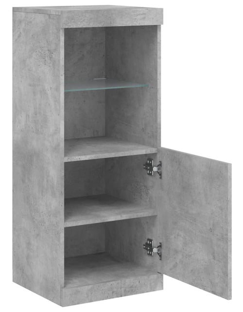 Încărcați imaginea în vizualizatorul Galerie, Servantă cu lumini LED, gri beton, 41x37x100 cm - Lando
