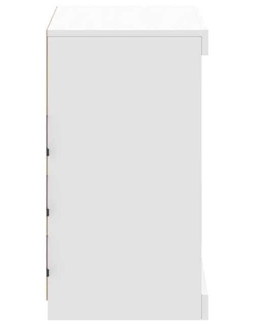 Încărcați imaginea în vizualizatorul Galerie, Servantă cu lumini LED, alb, 60,5x37x67 cm - Lando
