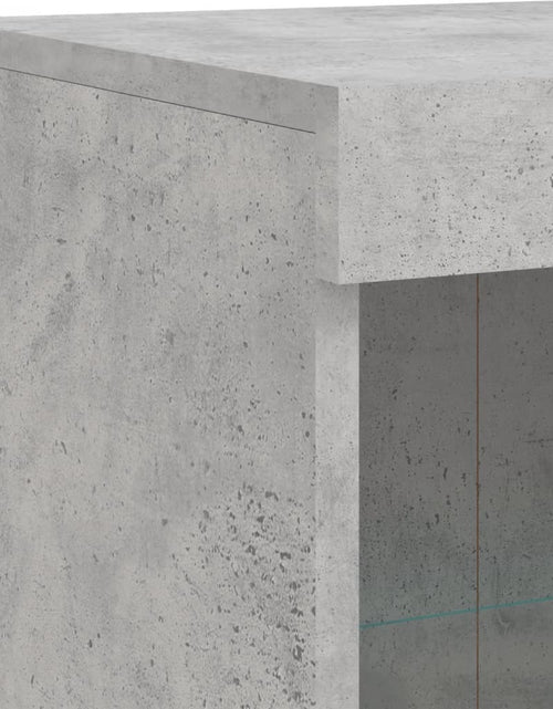 Încărcați imaginea în vizualizatorul Galerie, Servantă cu lumini LED, gri beton, 81x37x100 cm - Lando

